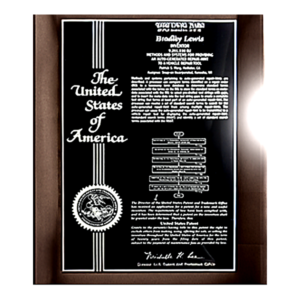 Contemporary Patent Plaque